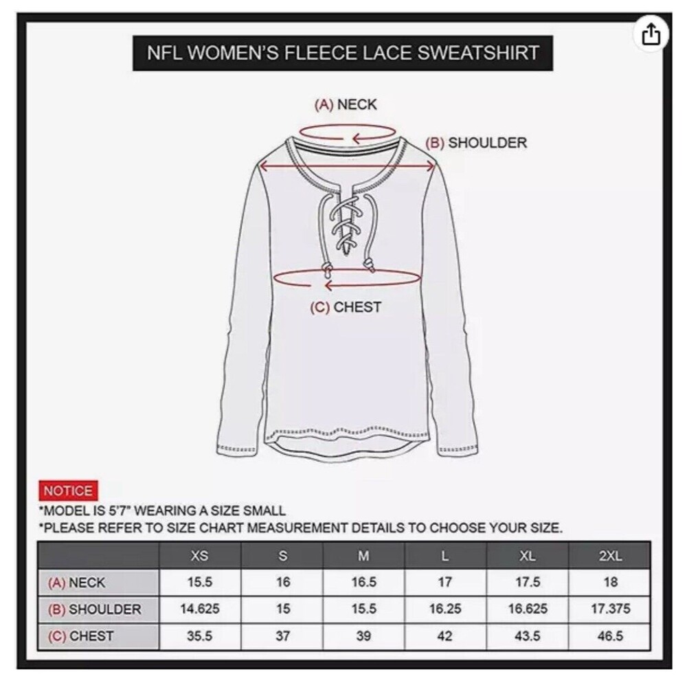 Ultra Game NFL Women Los Angeles Charger Long Sleeve Fleece Sweatshirt Small NEW - Picture 15 of 15